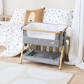 Tutti Bambini CoZee Luxe Mini Me Crib - Oak & Charcoal