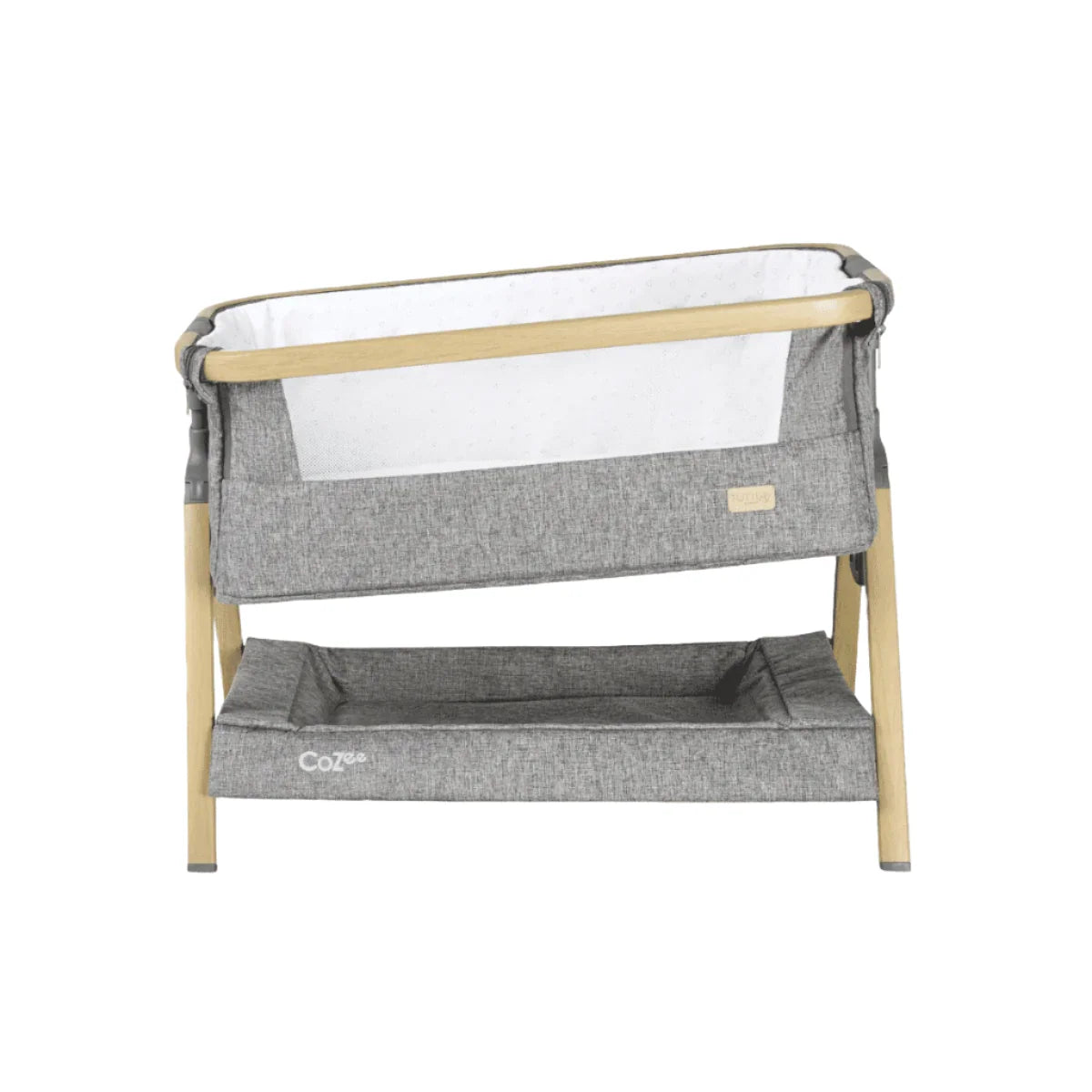 Tutti Bambini CoZee Luxe Mini Me Crib - Oak & Charcoal