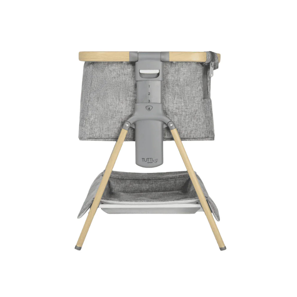 Tutti Bambini CoZee Luxe Mini Me Crib - Oak & Charcoal