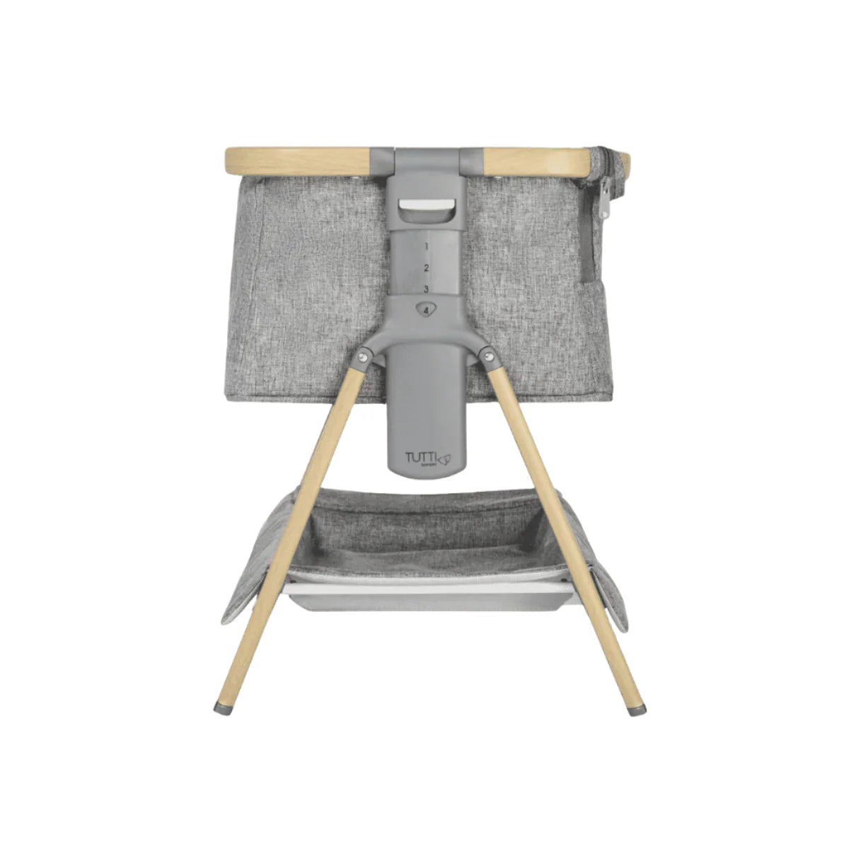 Tutti Bambini CoZee Luxe Mini Me Crib - Oak & Charcoal