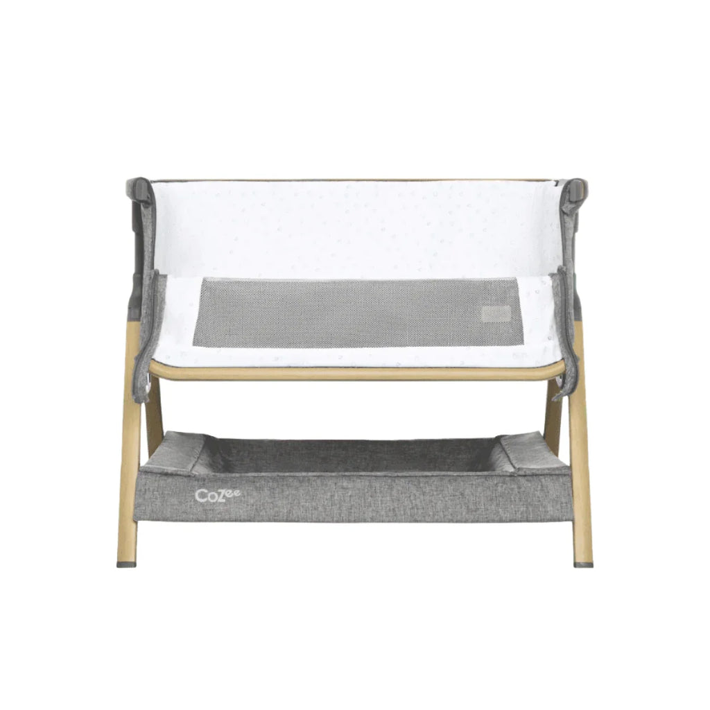 Tutti Bambini CoZee Luxe Mini Me Crib - Oak & Charcoal