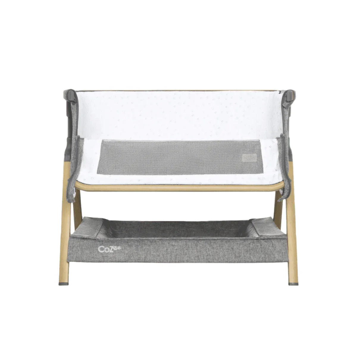 Tutti Bambini CoZee Luxe Mini Me Crib - Oak & Charcoal