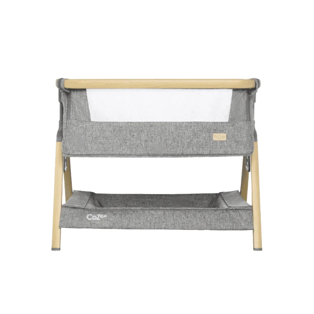Tutti Bambini CoZee Luxe Mini Me Crib - Oak & Charcoal