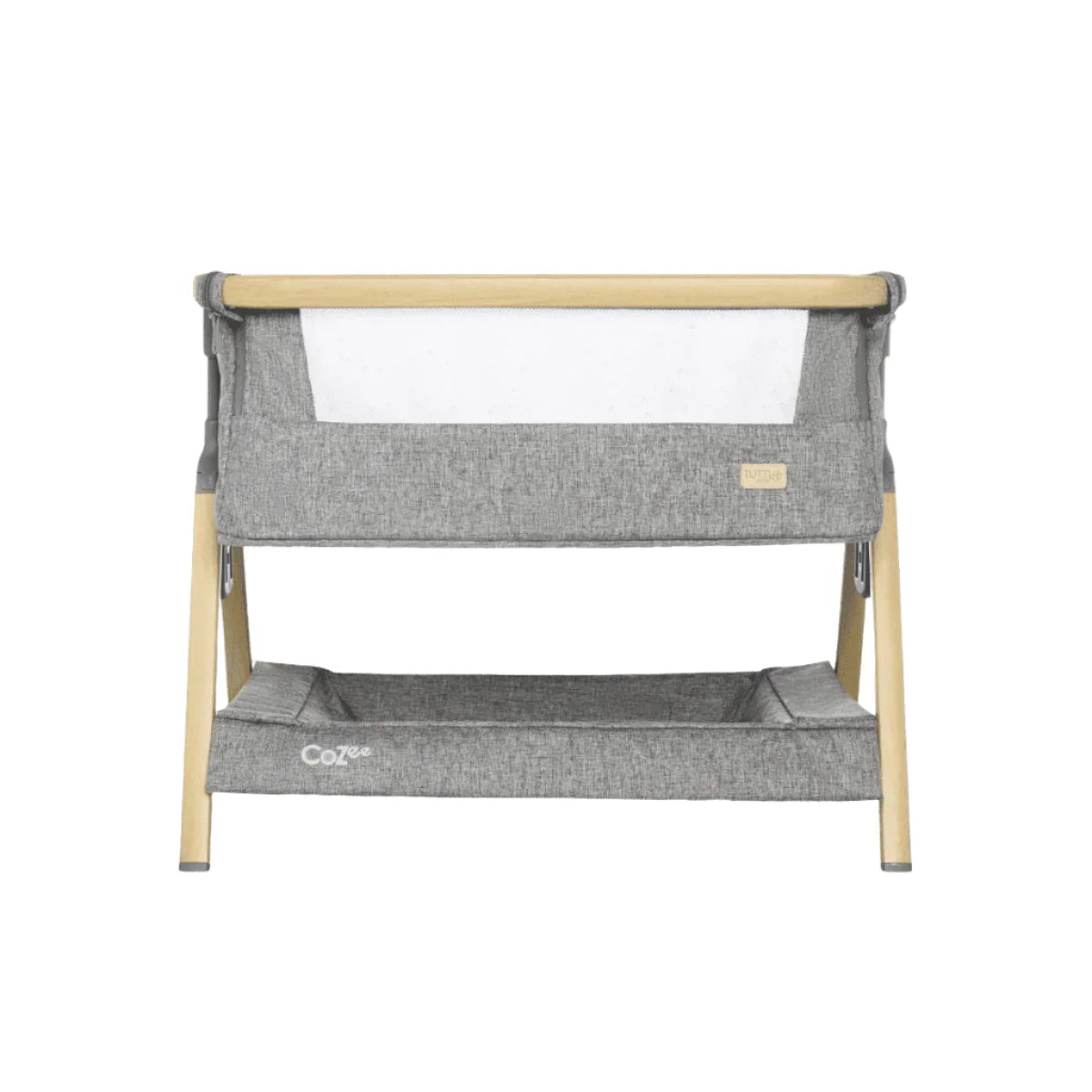Tutti Bambini CoZee Luxe Mini Me Crib - Oak & Charcoal