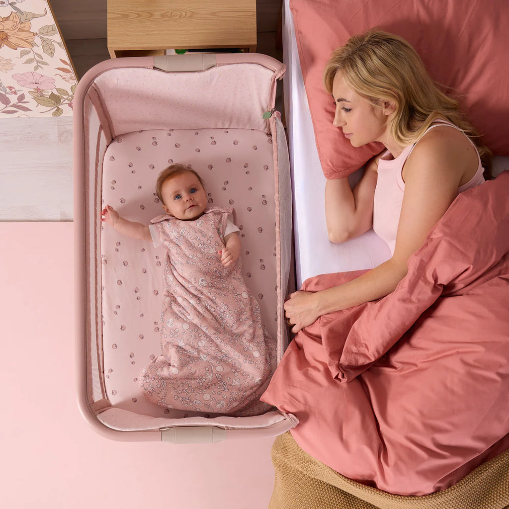 Tutti Bambini CoZee Zen Bedside Crib - Blush