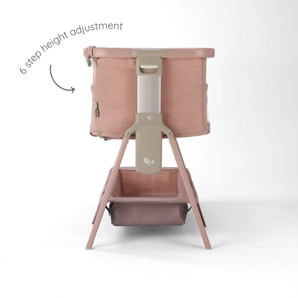 Tutti Bambini CoZee Zen Bedside Crib - Blush