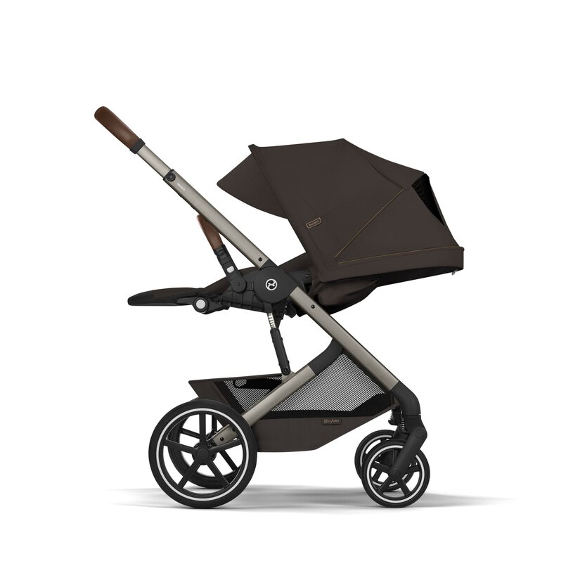 Cybex Balios S Lux with foldable Carry Cot - Chocolate Brown