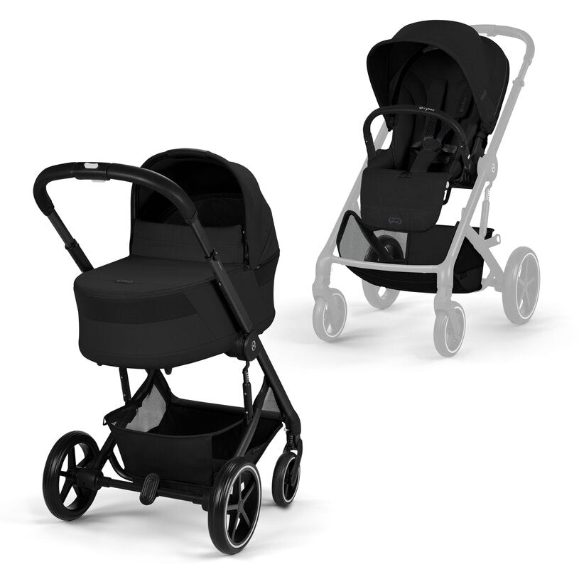 Cybex Balios S Lux with Cot S Lux - Moon Black