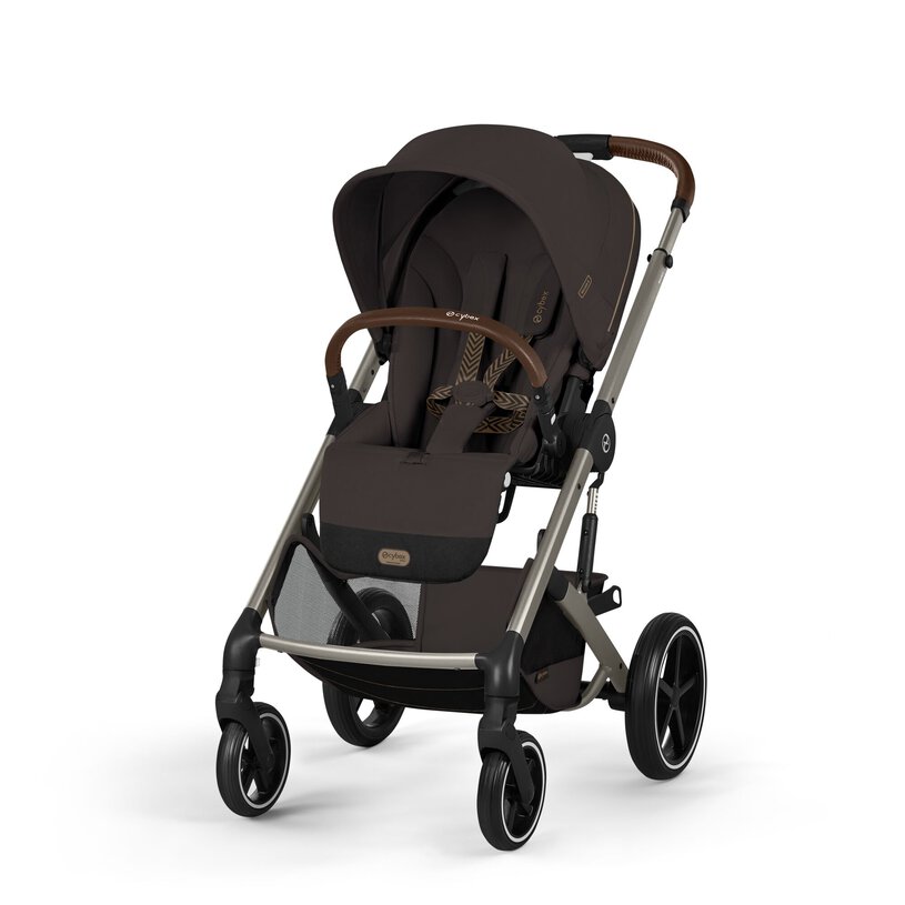 Cybex Balios S Lux with foldable Carry Cot - Chocolate Brown