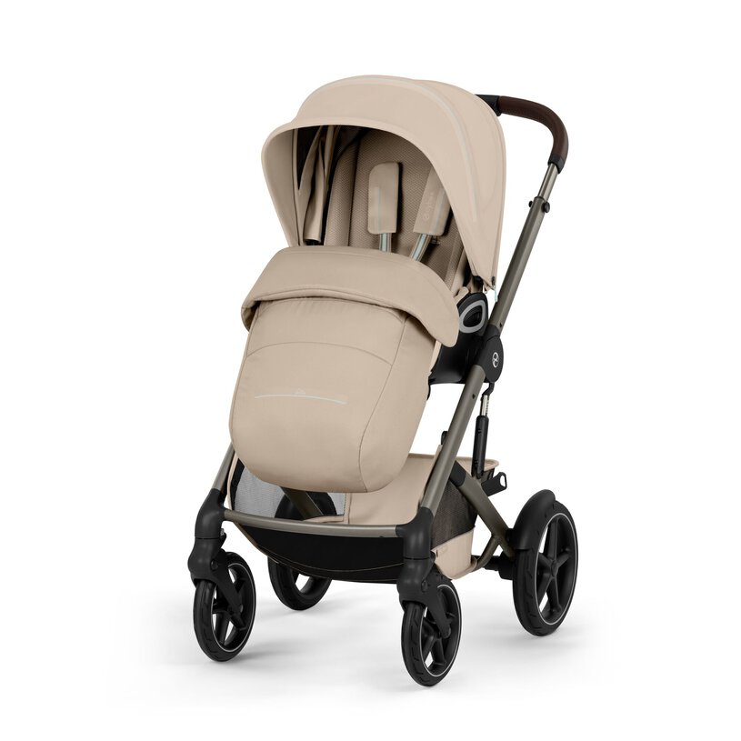 Cybex Talos S Lux with Foldable Carry Cot - Almond Beige