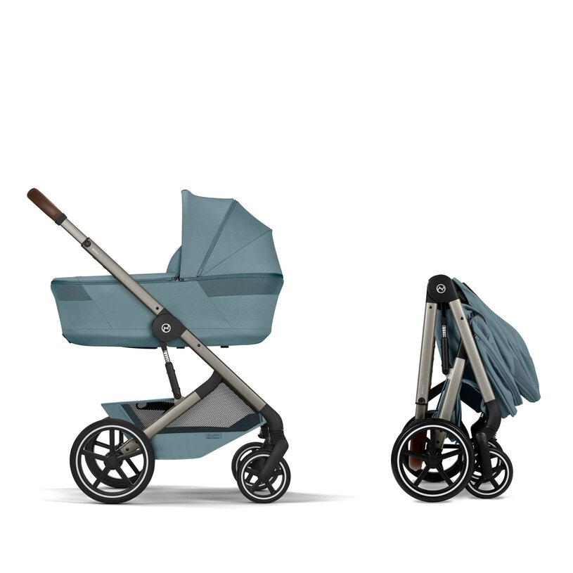 Cybex Balios S Lux with foldable Carry Cot - Stormy Blue