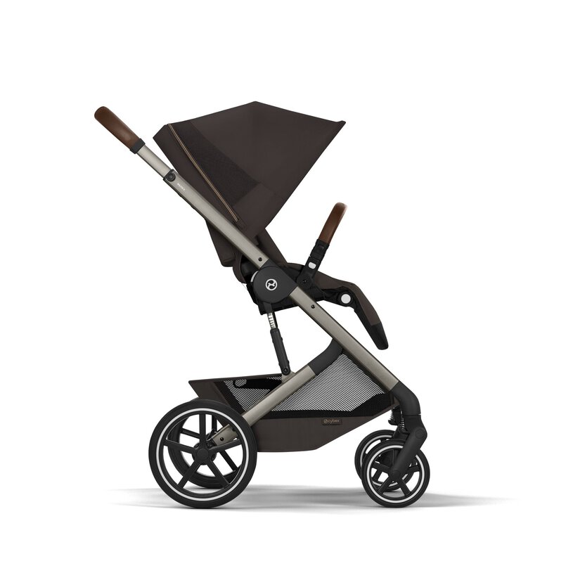Cybex Balios S Lux with foldable Carry Cot - Chocolate Brown