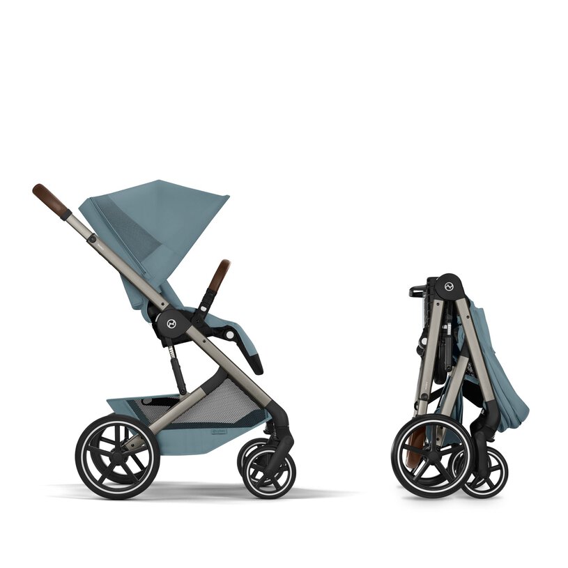Cybex Balios S Lux with foldable Carry Cot - Stormy Blue