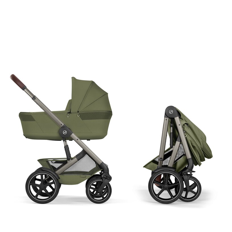 Cybex Talos S Lux with Foldable Carry Cot - Moss Green
