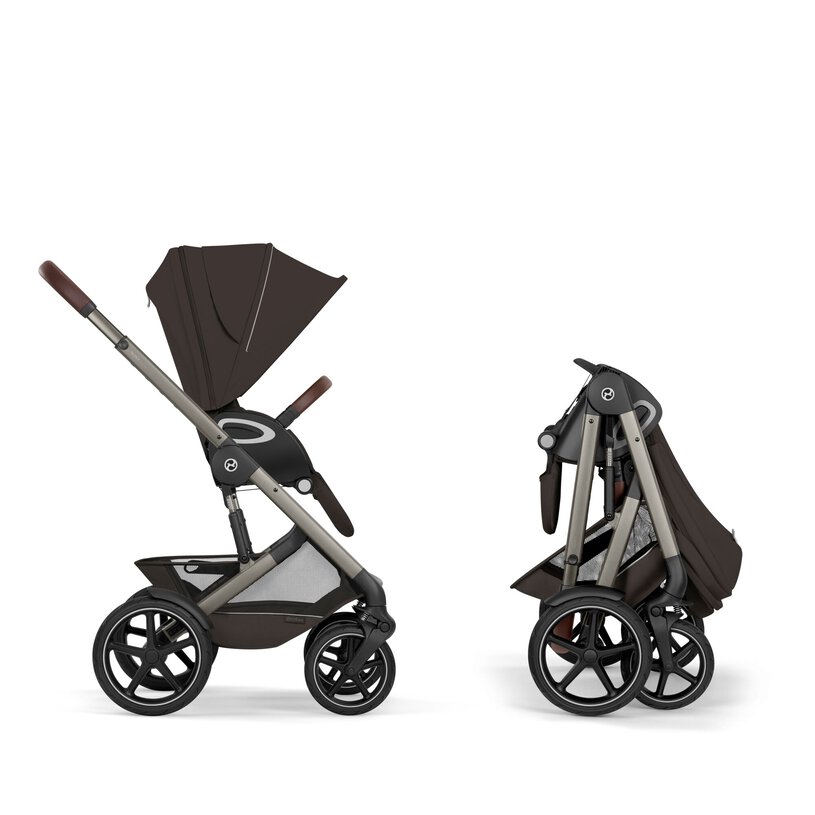 Cybex Talos S Lux with Foldable Carry Cot - Chocolate Brown