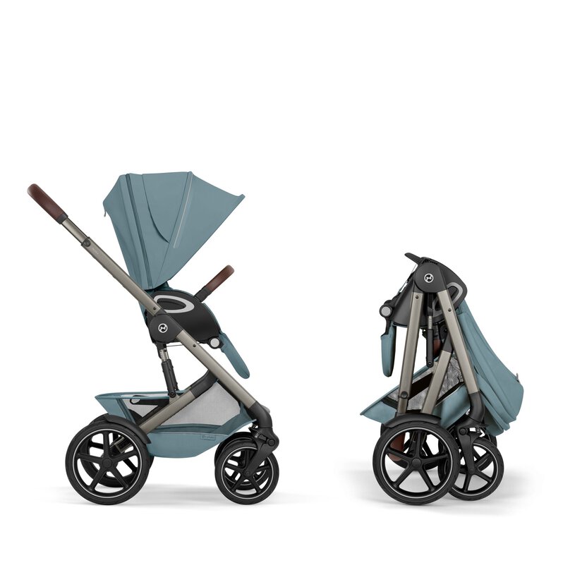 Cybex Talos S Lux with Foldable Carry Cot - Stormy Blue