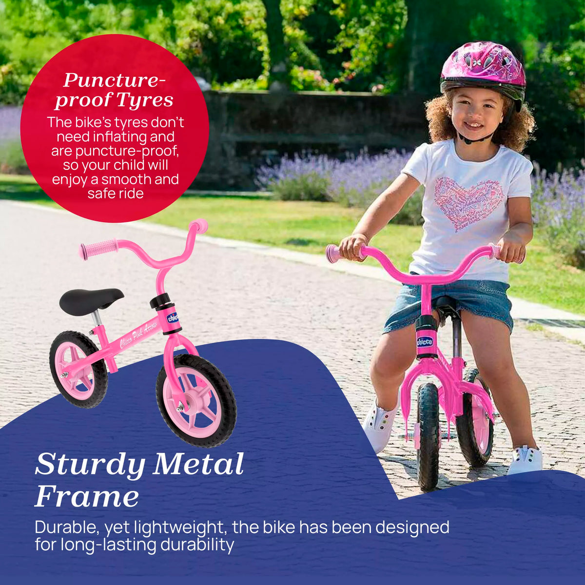 Chicco Balance Bike Pink Arrow