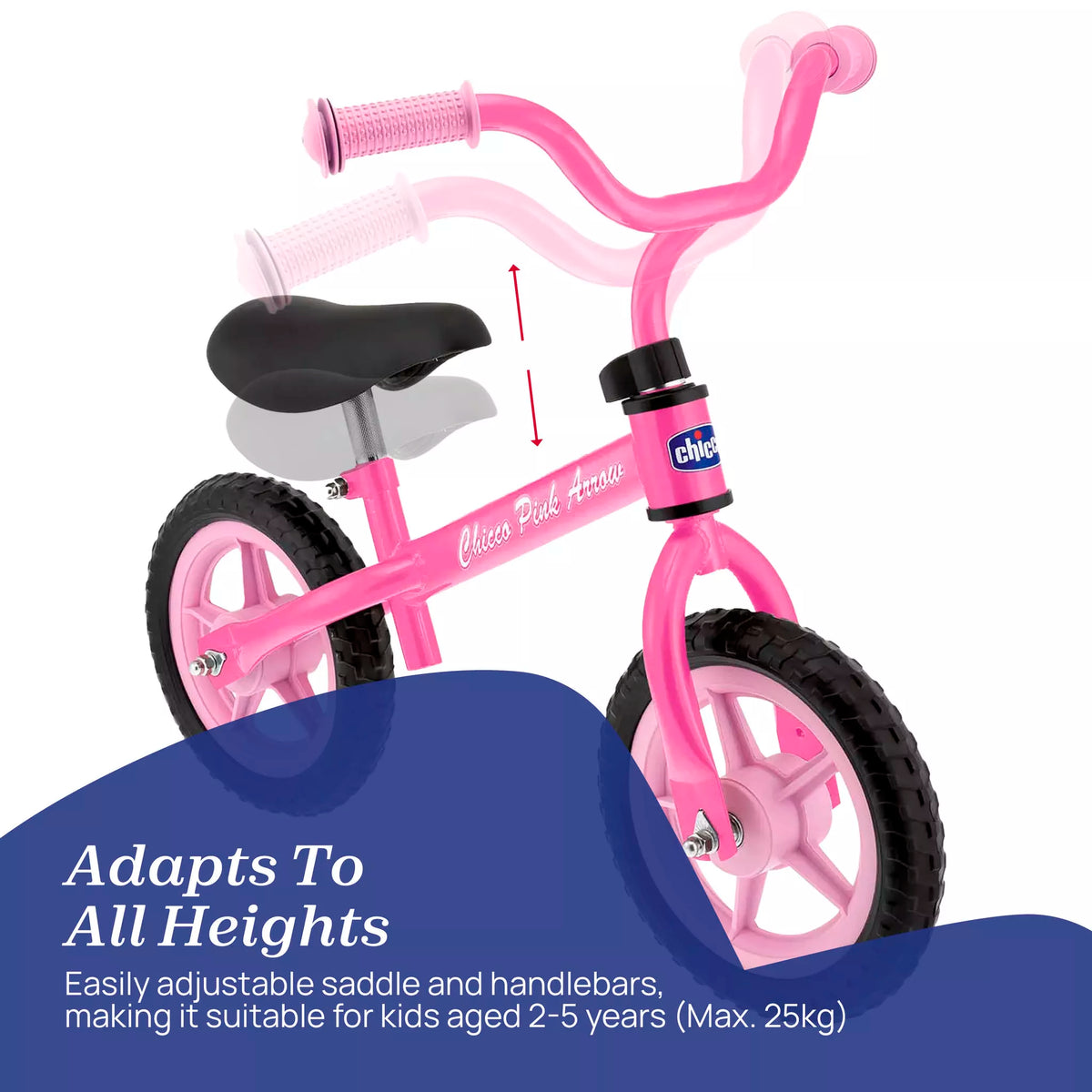 Chicco Balance Bike Pink Arrow