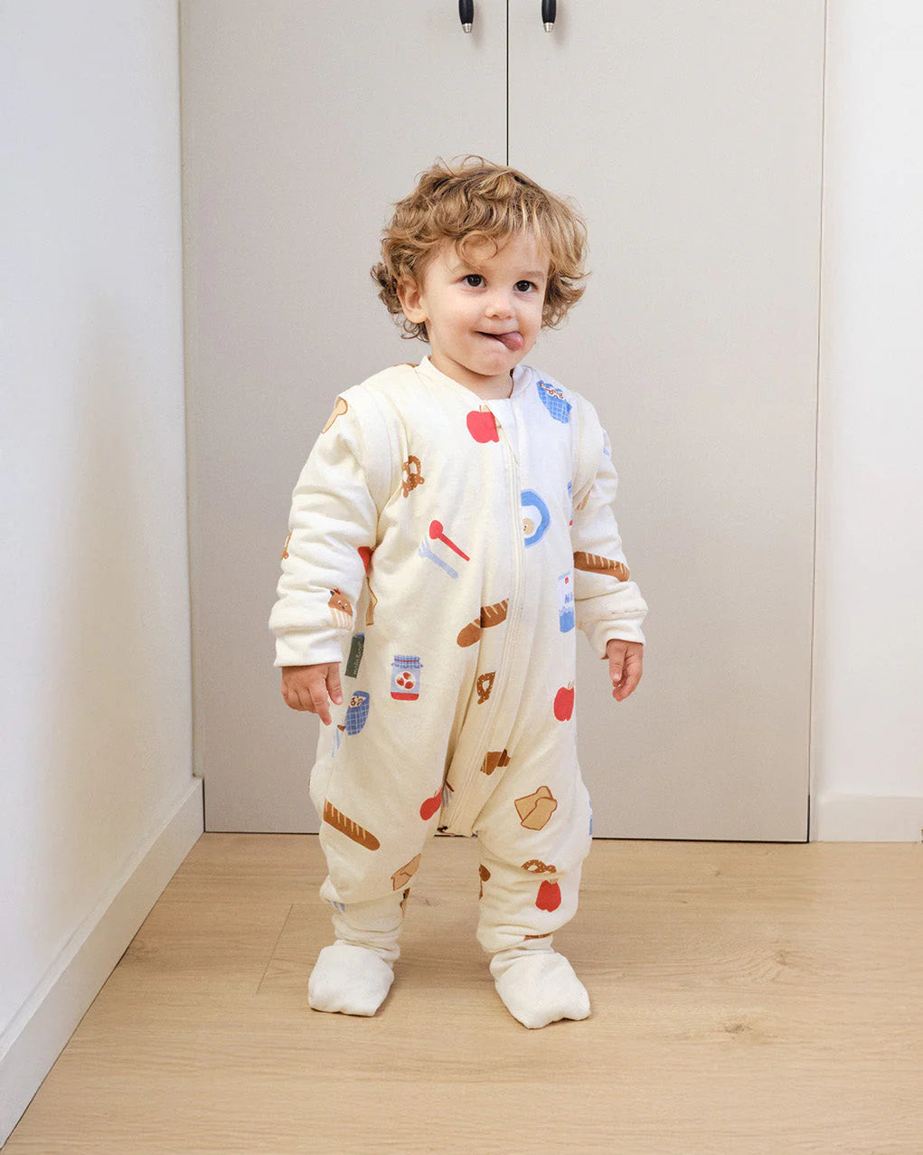 Sleeping jumpsuit with sleeves and socks -Good morning - TOG 1