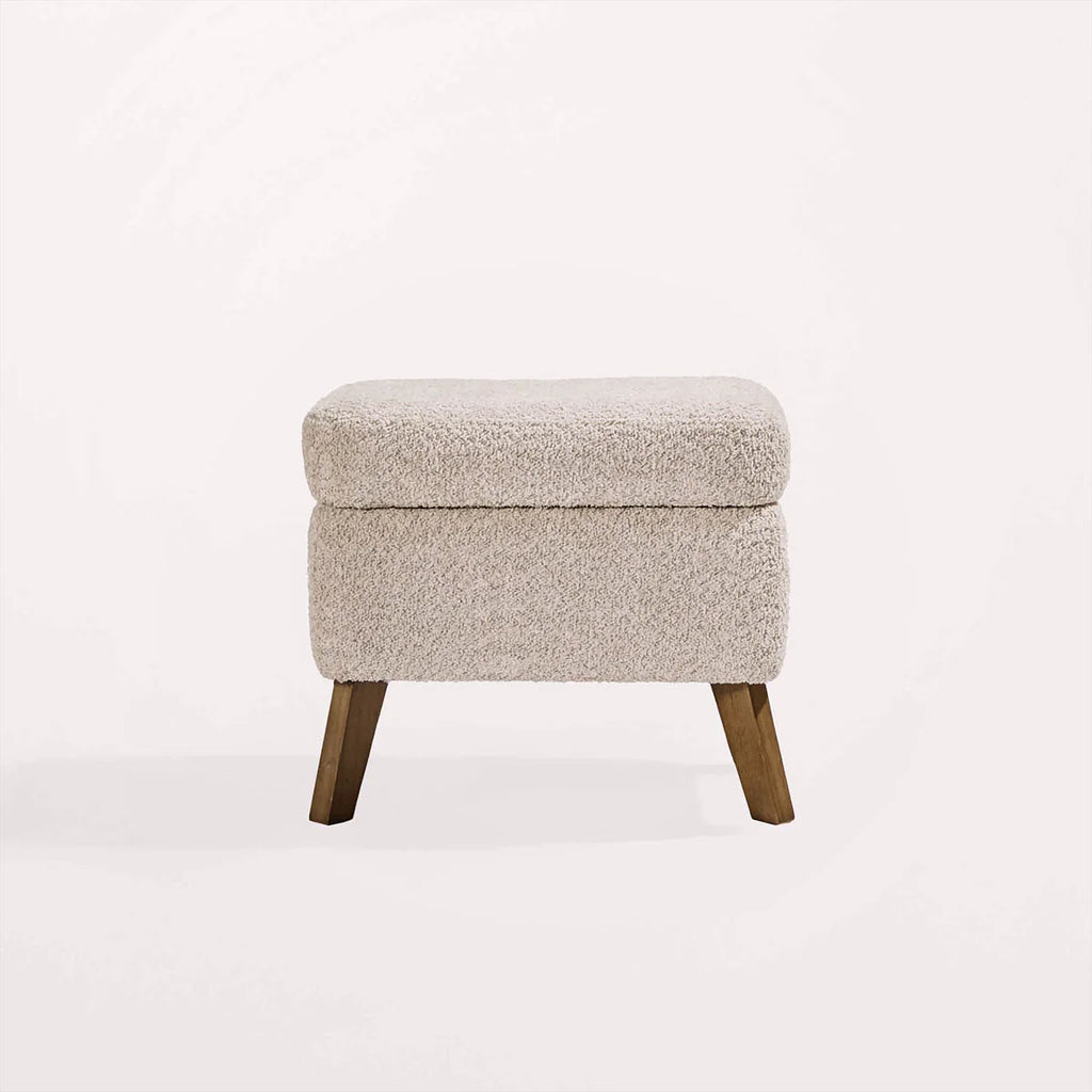 Tutti Bambini Harper Wingback Rocking Chair & Footstool - Teddy Mushroom