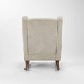 Tutti Bambini Harper Wingback Rocking Chair & Footstool - Teddy Mushroom