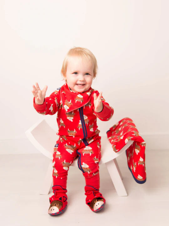 Blade & Rose Hamish Highland Cow Zip-Up Romper