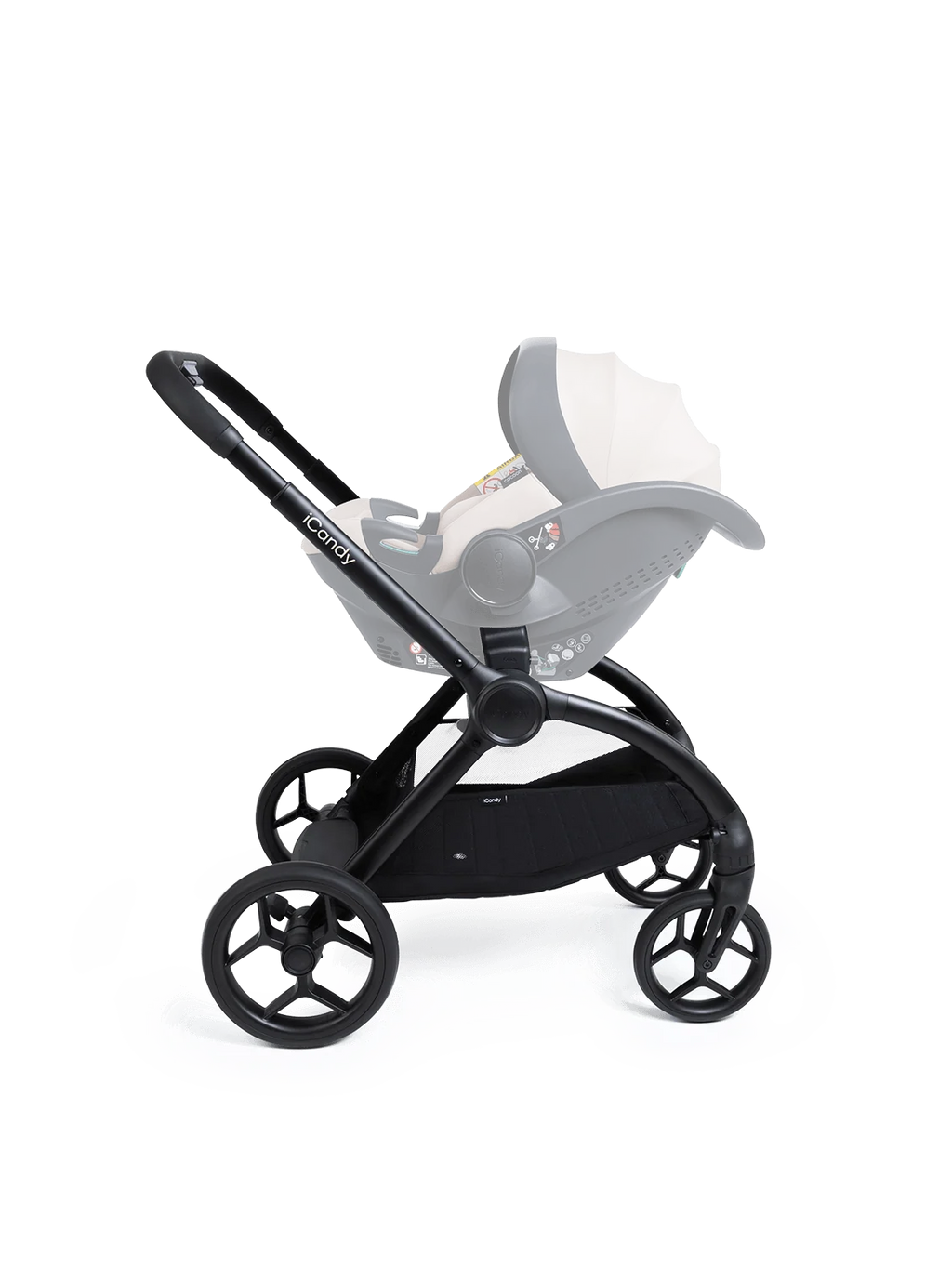 iCandy Core 2 Black Pushchair and Carrycot - Complete Bundle - Sandstone