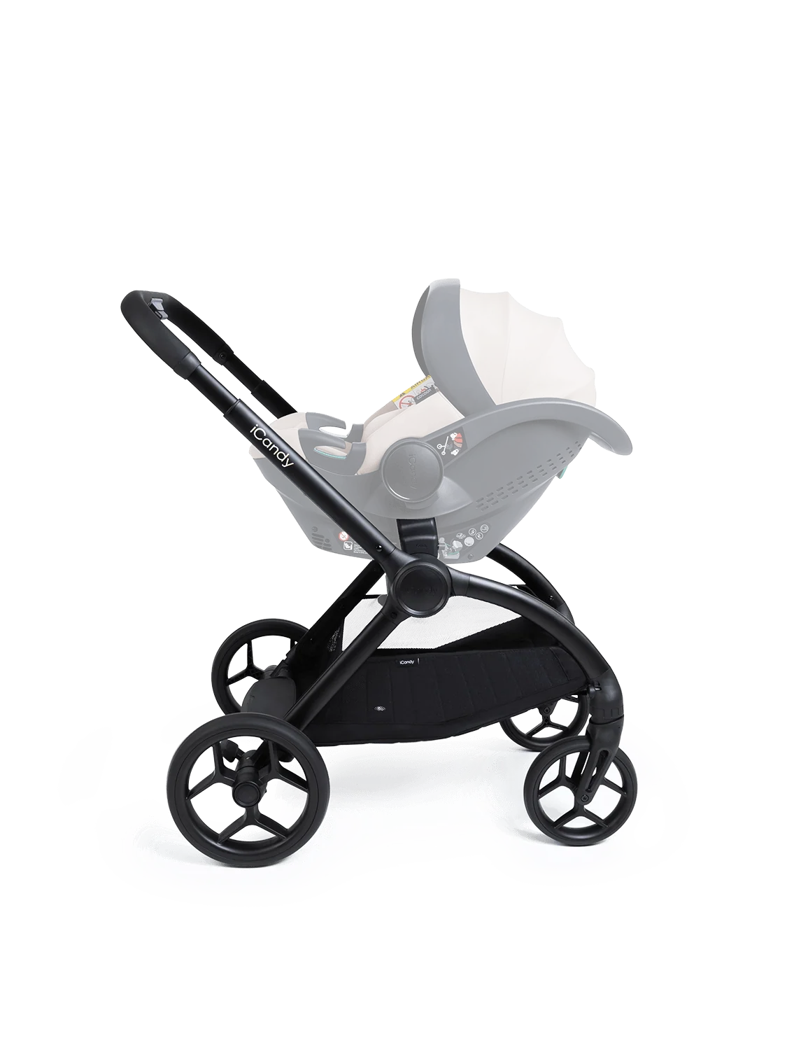 iCandy Core 2 Black Pushchair and Carrycot - Complete Bundle - Sandstone