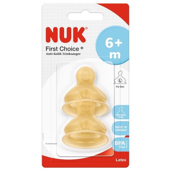 NUK First Choice+ Anti-Colic Teat (Latex) 0-6 months