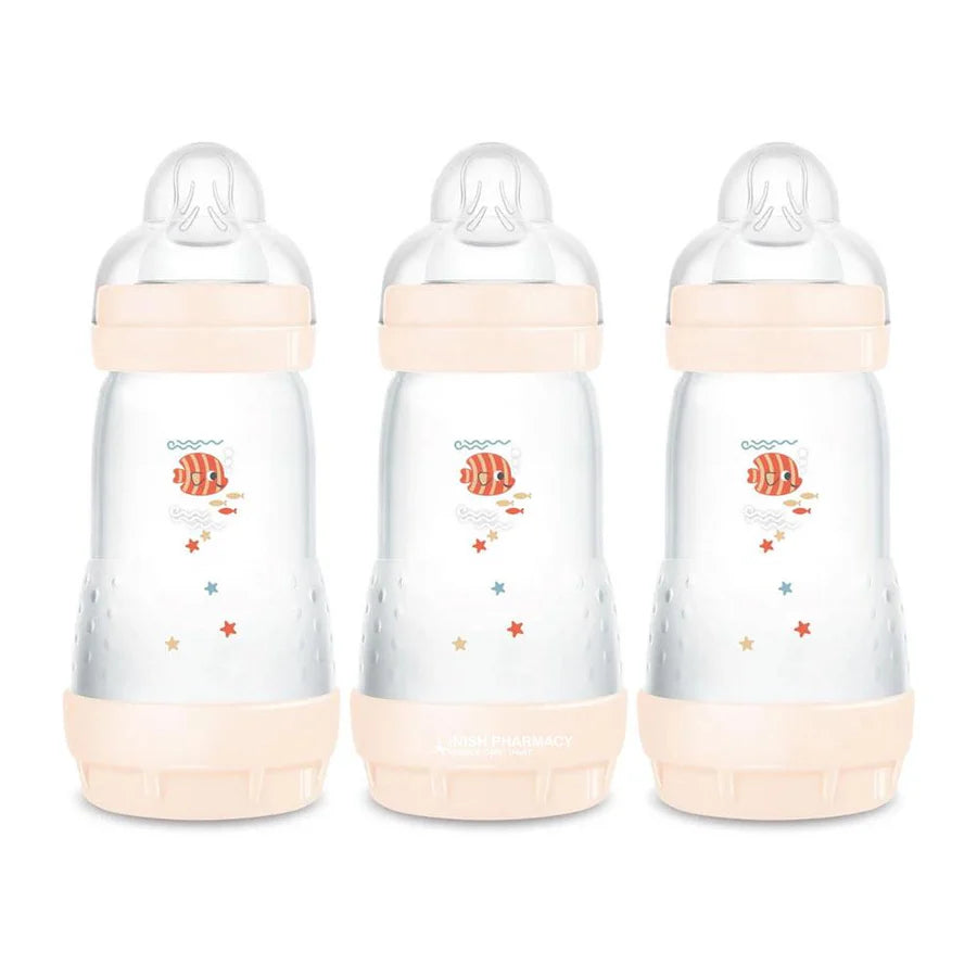 MAM Easy Start Anti-Colic Baby Bottles | 3 Pack Fish (3 x 260ml)