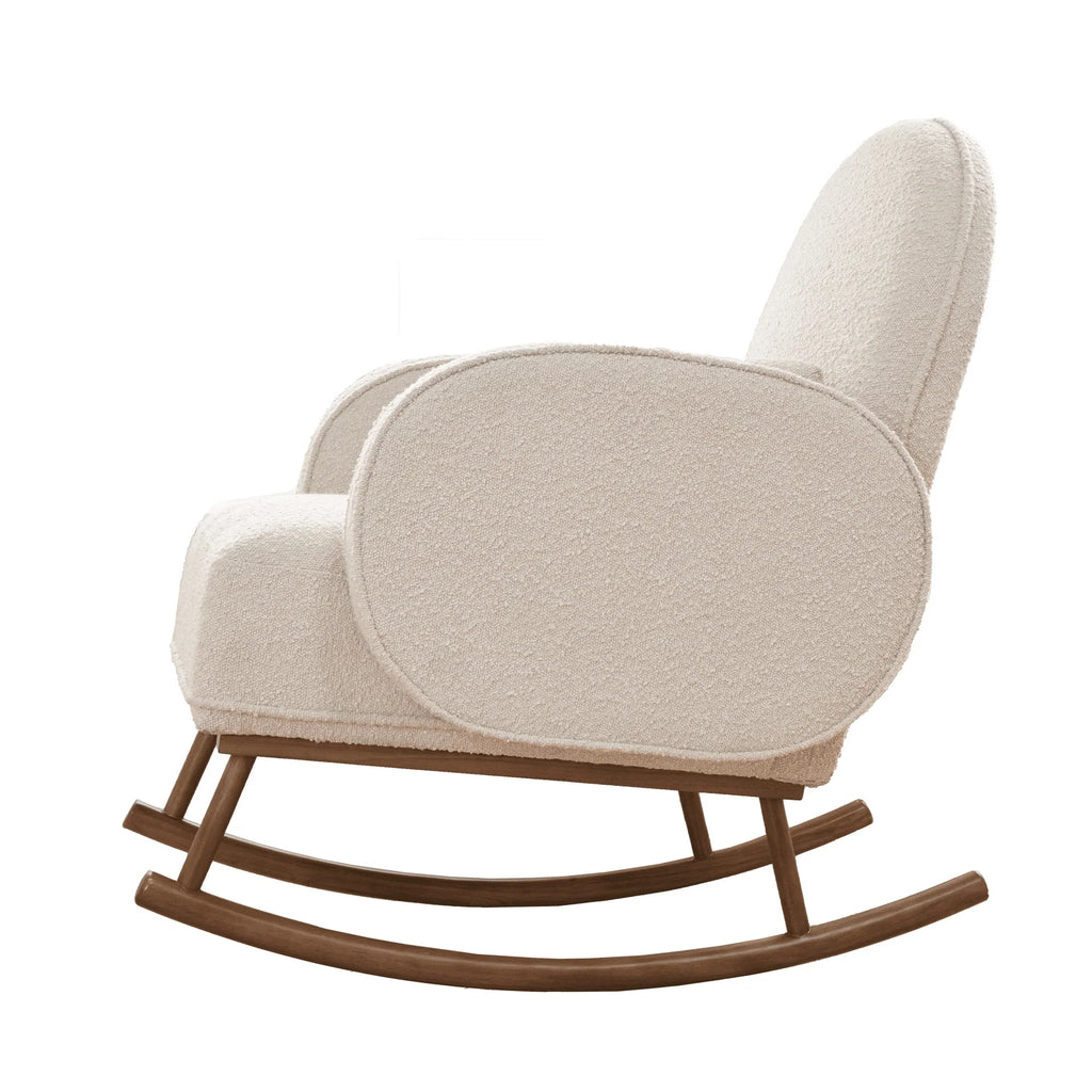 Tutti Bambini Micah Rocking Chair & Storage Footstool - Boucle Fresh Cream
