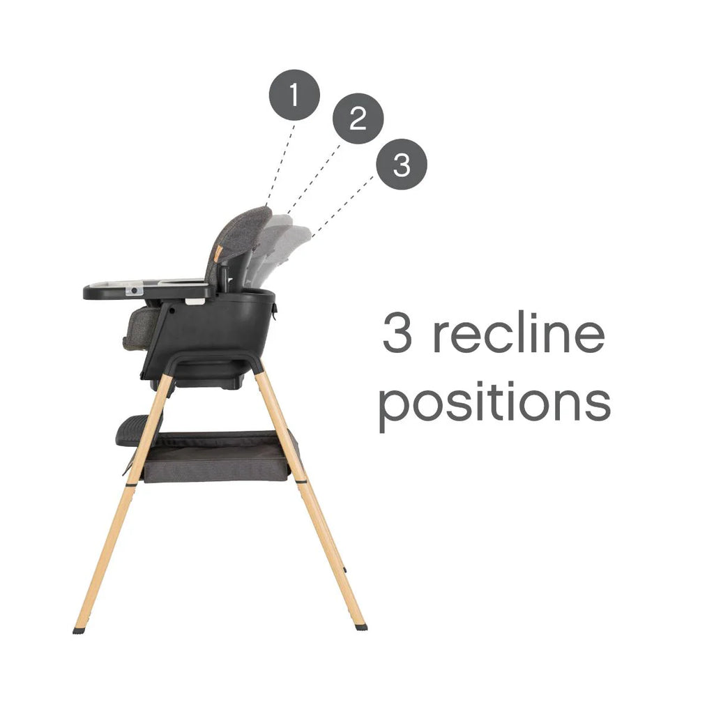 Tutti Bambini Nova Birth to 12 Years Complete Highchair Package - Grey / Oak