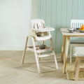 Tutti Bambini Nova Birth to 12 Years Complete Highchair Package - Ecru/Scandinavian Walnut