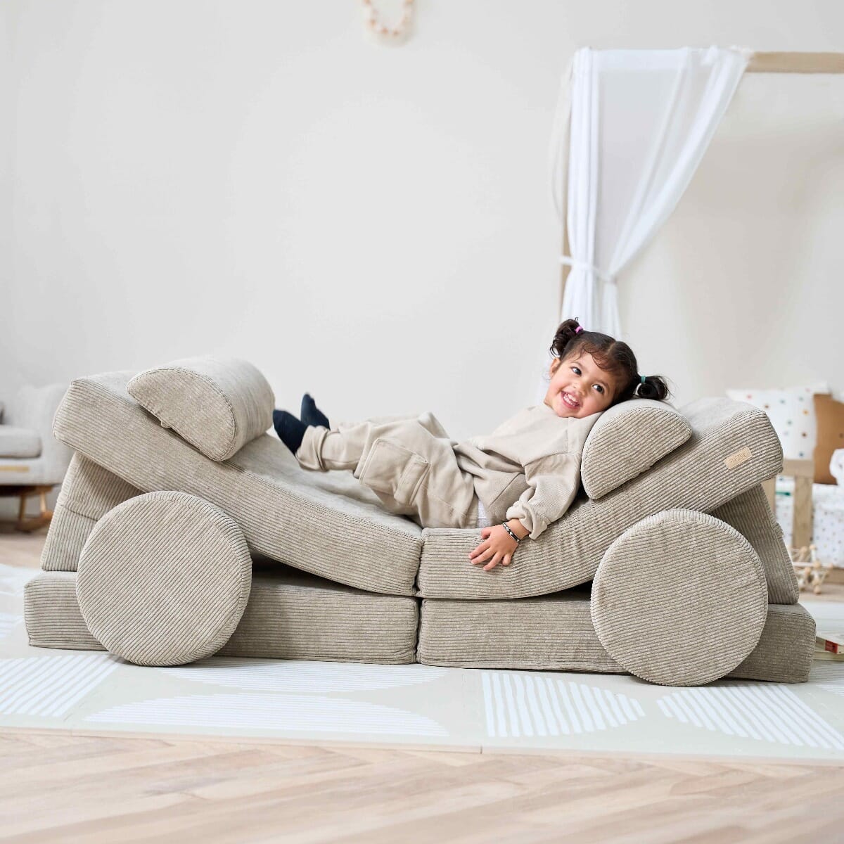 Tutti Bambini Playrama Montessori Kids Play Sofa - Mushroom