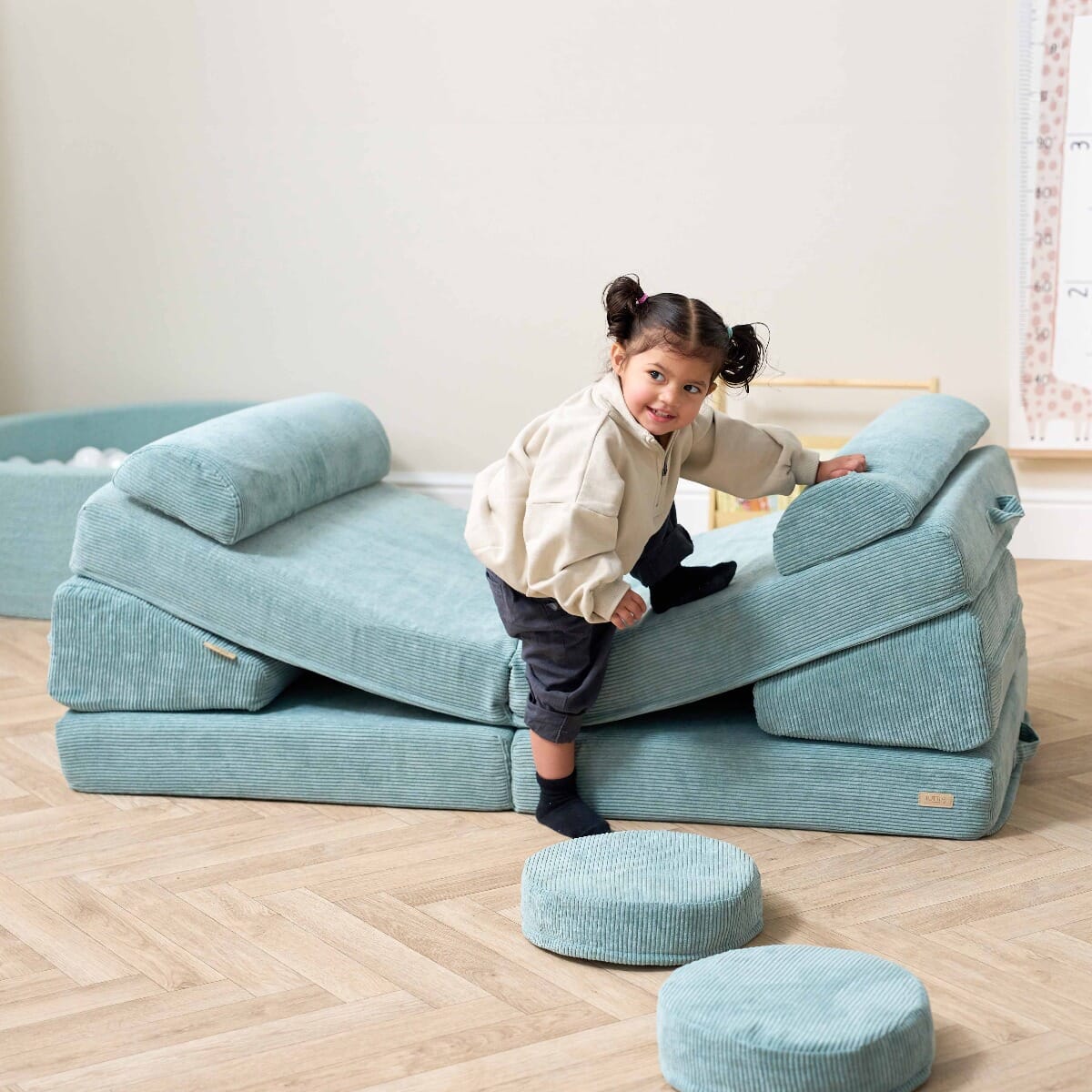 Tutti Bambini Playrama Montessori Kids Play Sofa - Ocean Stone