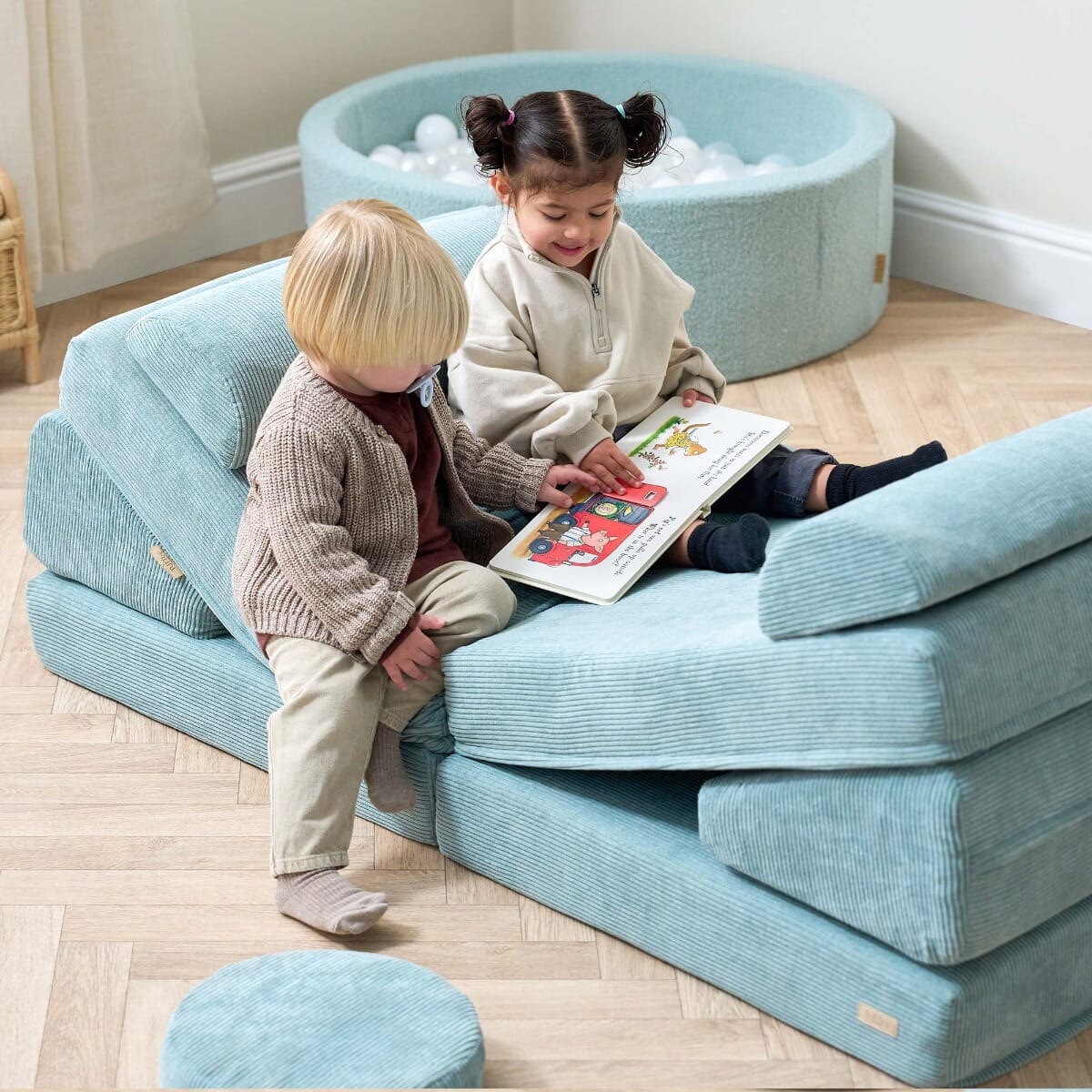 Tutti Bambini Playrama Montessori Kids Play Sofa - Ocean Stone