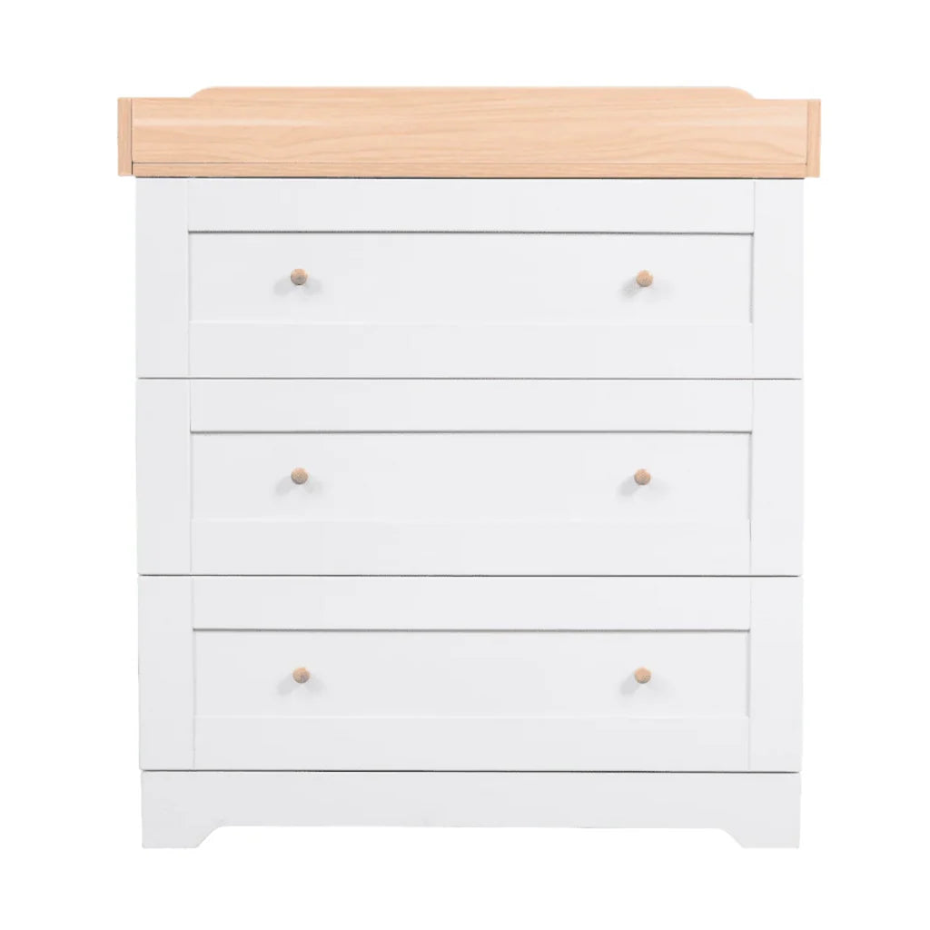 Tutti Bambini Rio Collection Chest / Changer - Dove Grey & Honey Oak