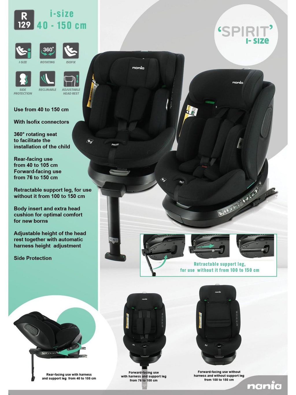 Nania Spirit R129 360 i-Size Car Seat
