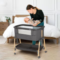 Asalvo Bedside Crib Smart - Grey