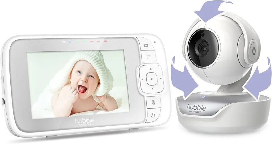 Hubble Connected Nursery View Select 4.3" Video Baby Monitor with Pan Tilt and Zoom