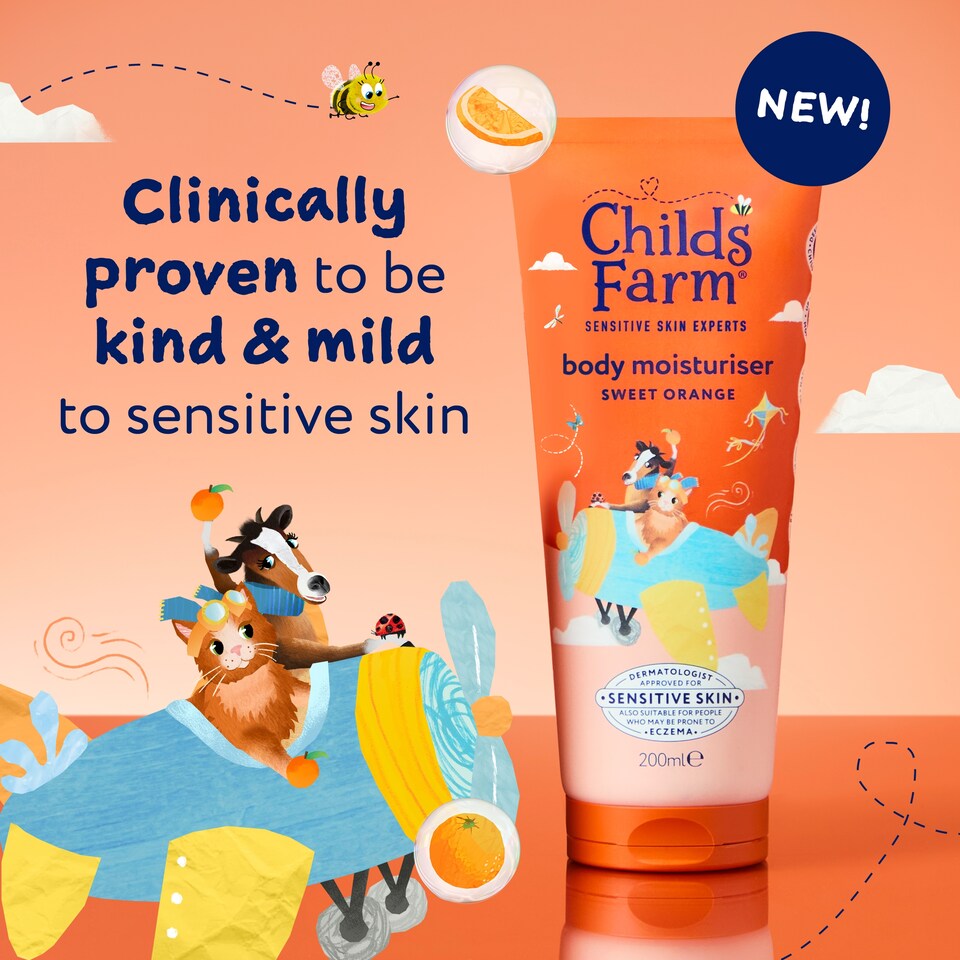 Childs Farm Body Moisturiser Sweet Orange Fragranced 200ml