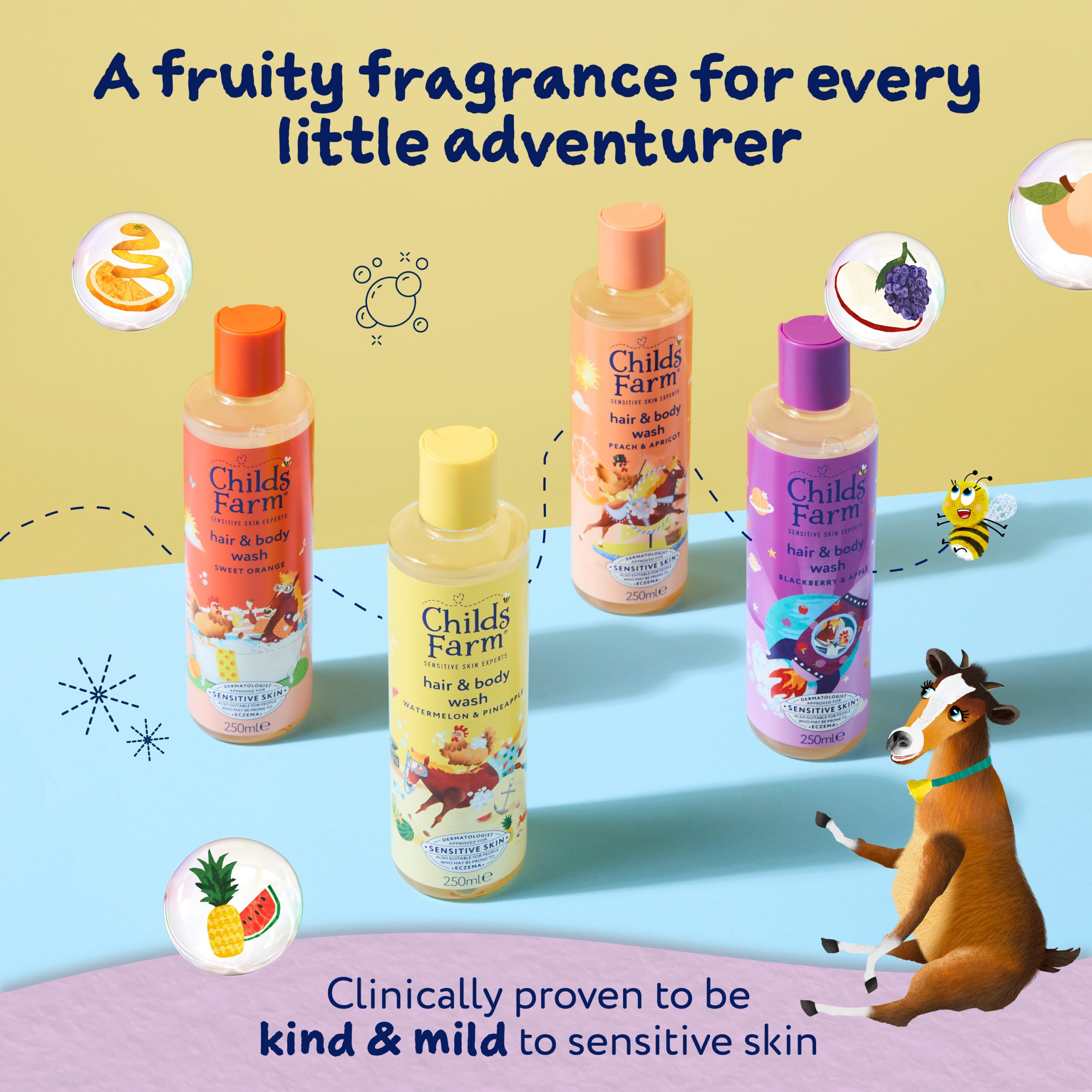 Childs Farm Hair & Body Wash, Blackberry & Apple 250ml