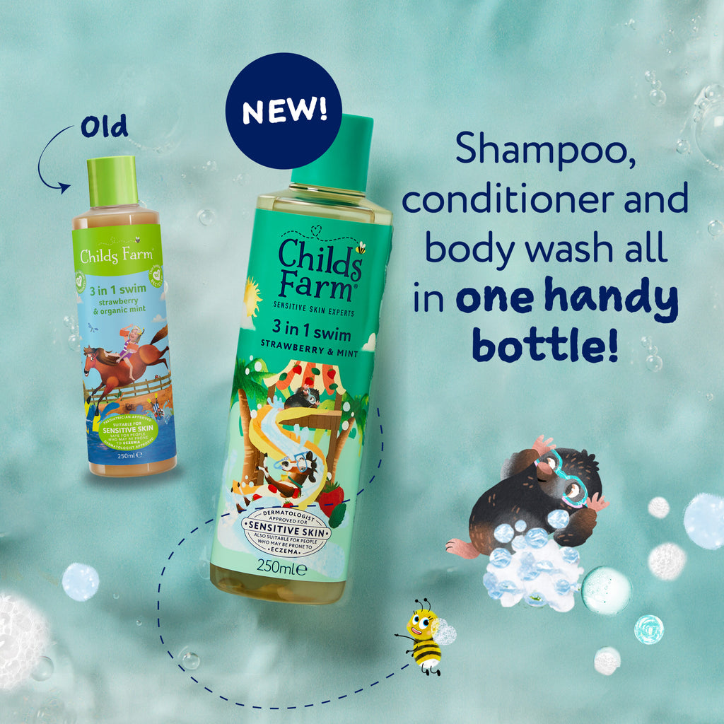 Childs Farm 3 in 1 Swim, Strawberry & Mint 250ml
