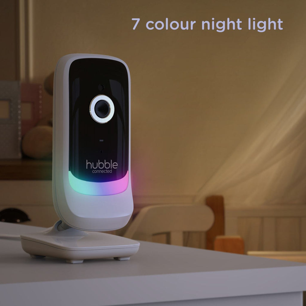 Hubble Connected Nursery Pal Essentials 2.8" Video Baby Monitor - White