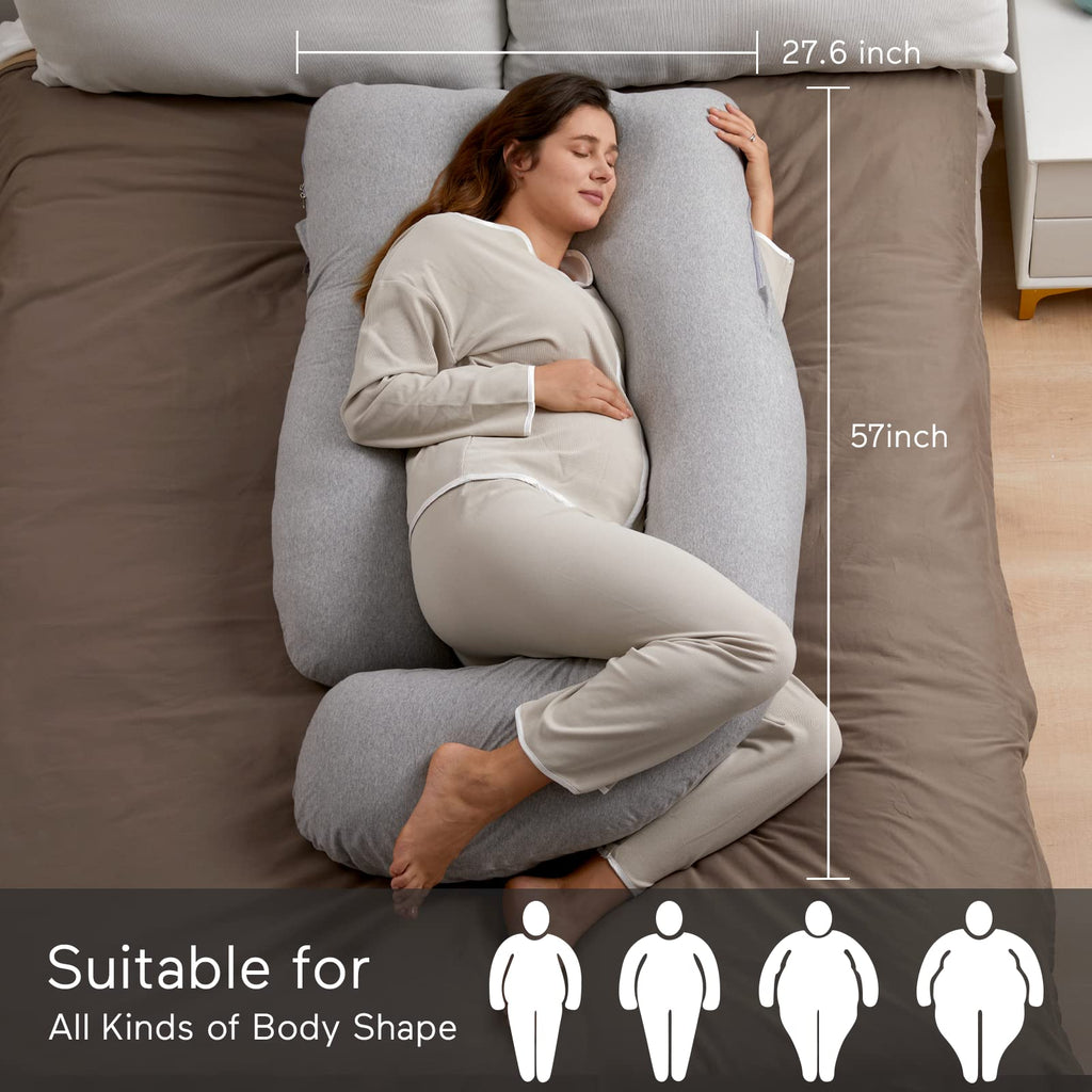 Momcozy U-Shaped Pregnancy Body Pillow