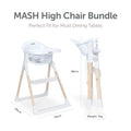 Baby Elegance Mash Highchair Bundle - White