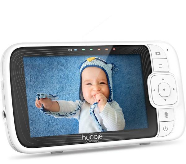 Hubble Nursery Pal Link Premium 5" Smart Baby Monitor - White