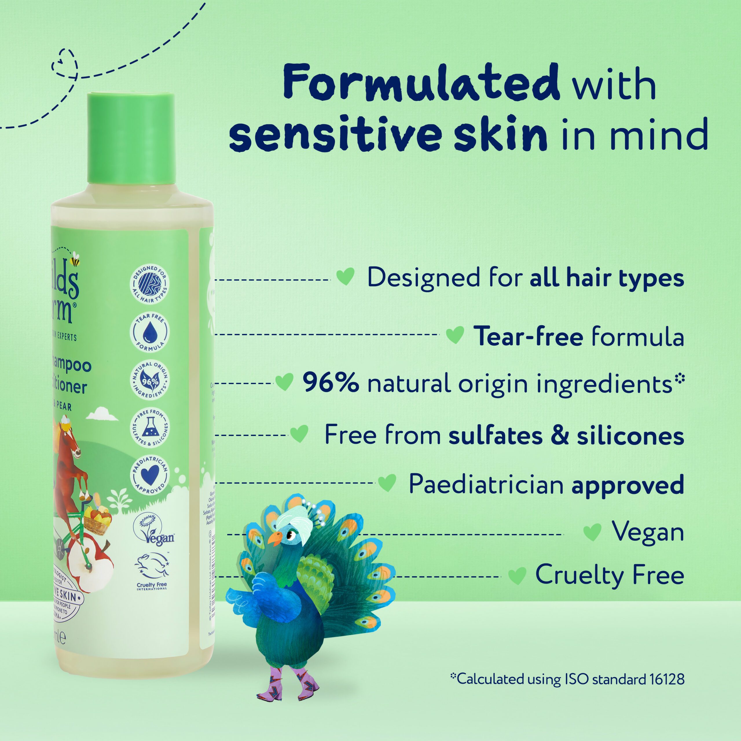 Childs Farm 2 in 1 Shampoo & Conditioner, Apple & Pear, 250ml