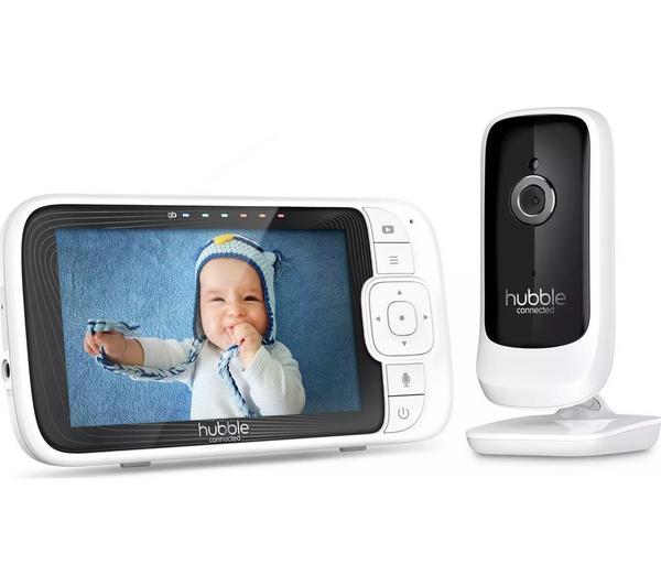Hubble Nursery Pal Link Premium 5" Smart Baby Monitor - White