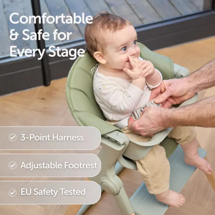 Baby Elegance Mash Highchair Bundle - Sage